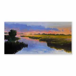Custom Landscape 24 x 48 Oil Painting Commission Commissioned Original Painting