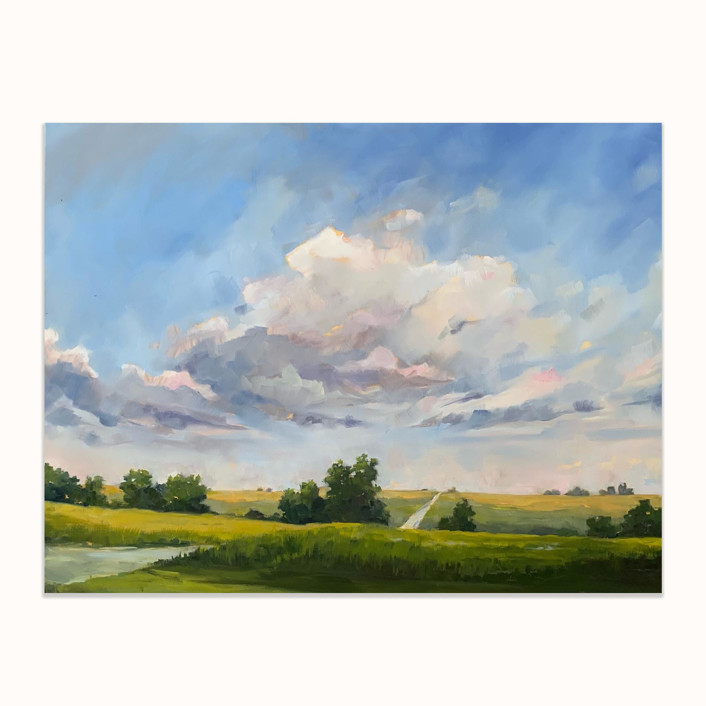 Custom Landscape 36 x 48 Oil Painting Commission Commissioned Original Painting by Stephanie