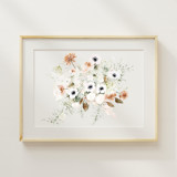 Wedding Bouquet Watercolor Painting 8 in x 10 in Commissioned Original Painting