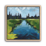 Painterly Landscape, 12x12", Painting Commission Commissioned Original Painting