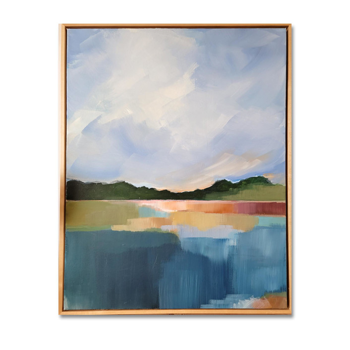 Modern Landscape, 18 x 24 in., Commissioned Painting Commissioned Original Painting by