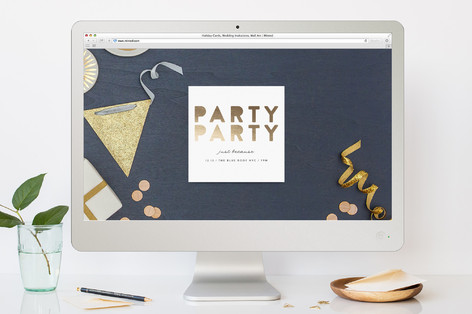 Just Because Birthday Party Online Invitations