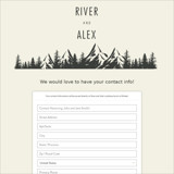 Digital Wedding Address Collection Cards