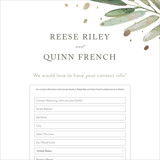Digital Wedding Address Collection Cards