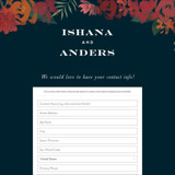 Digital Wedding Address Collection Cards