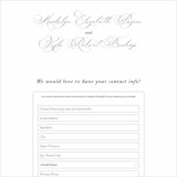 Digital Wedding Address Collection Cards