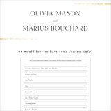 Digital Wedding Address Collection Cards