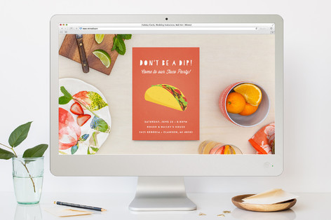 Don't Be A Dip Dinner Party Online Invitations