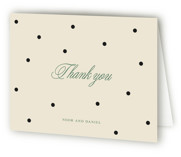 Polka dot Engagement Party Thank You Cards