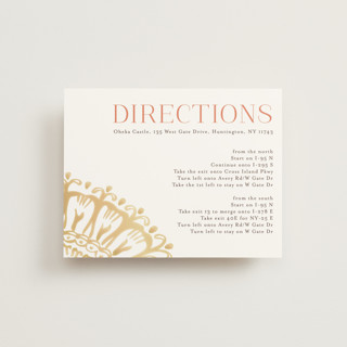 Modern Mehndi Direction Cards