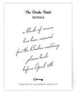 Hotel Direction Cards