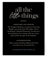 Little party big love Direction Cards