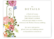 Garland Monogram Direction Cards