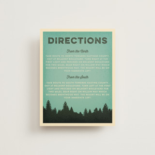 Mountain View Direction Cards