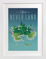 Fly To Neverland Disney Art Prints