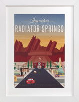 Stop Over In Radiator Springs Disney Art Prints