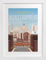 Greetings from Monstropolis Disney Art Prints
