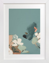 Cool Tone Abstract Botanical I Fine Art Prints