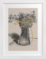 Vase of flower gestural drawing exercise Fine Art Prints