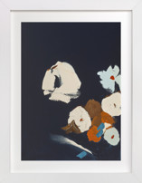 Abstract Botanical Navy Shadows #2 Fine Art Prints