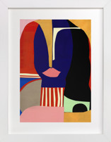 GIrl in Blues Fine Art Prints