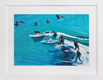Surfers at Sunset Fine Art Prints