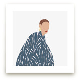 A girl with a coat by Efrat Ofek