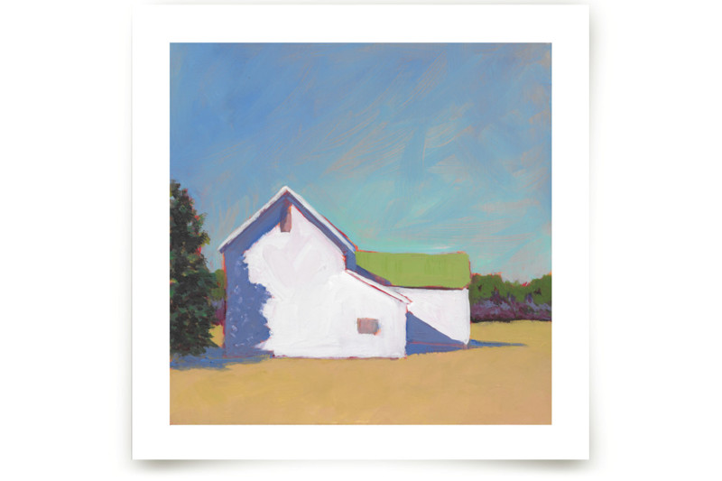 "Main Road Barn" Painting Print by Carol C. Young (30x30)