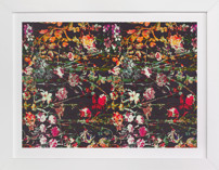 Painted midnight garden