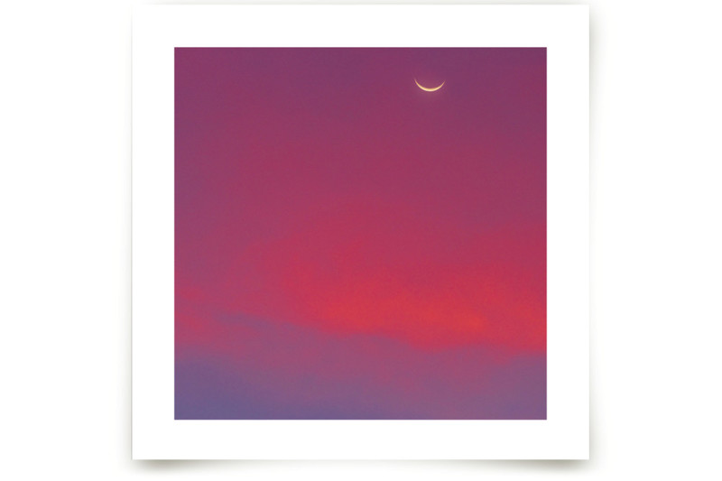 Crescent Moon and Purple Skies Fine Art Prints by James Derit Minted