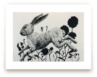 Leaping Hare by Holly Hudson