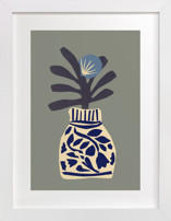 Single flower in a porcelain vase Fine Art Prints