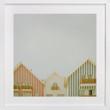 Striped houses Fine Art Prints