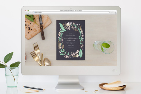 Formal Florals Rehearsal Dinner Online Invitations