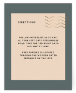 National Forest Foil-Pressed Direction Cards