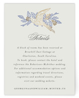 meet me in the garden Foil-Pressed Direction Cards