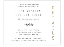 A Place to Remember Foil-Pressed Direction Cards