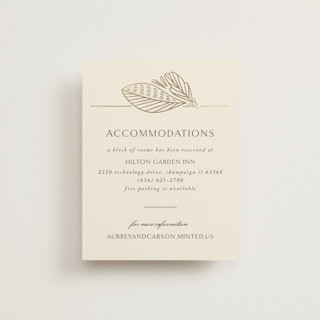 Royalty Foil-Pressed Direction Cards