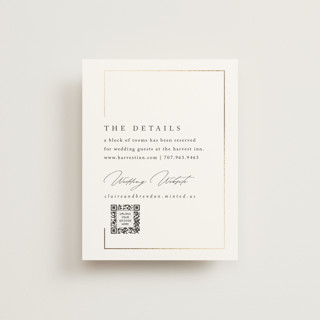 Gilded Border Foil-Pressed Direction Cards