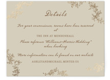 Foil-Pressed Direction Cards