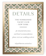 Foil-Pressed Direction Cards