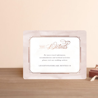 Forever Elegant Foil-Pressed Direction Cards