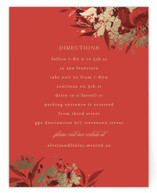 Happiness Foil-Pressed Direction Cards