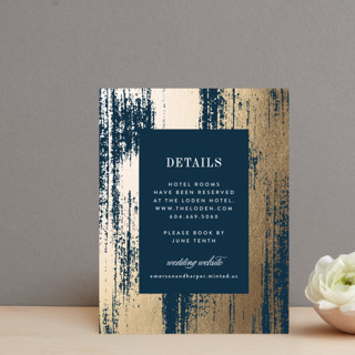 Gold Leaf Foil-Pressed Direction Cards