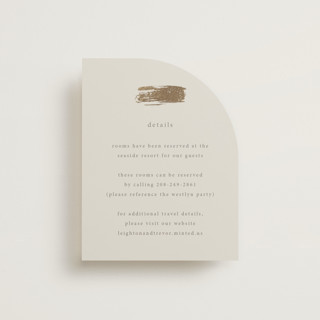 Gilded Palm Foil-Pressed Direction Cards