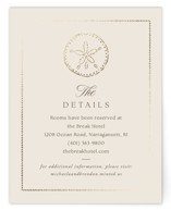 Seaside Foil-Pressed Direction Cards