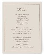 Shining Florals Foil-Pressed Direction Cards