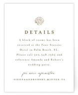 By the Seashore Foil-Pressed Direction Cards