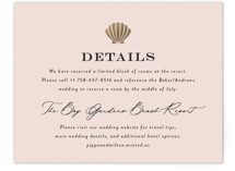 tropical getaway Foil-Pressed Direction Cards