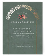 Birds of Paradise Foil-Pressed Direction Cards
